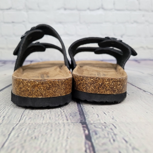 MOUNTAIN RIDGE | slip-on buckle strappy cork sandals - Picture 4 of 7
